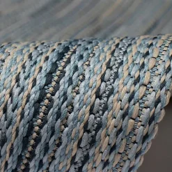 Denim Woven Lines Indoor/Outdoor Accent Rug, 2x2