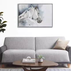 Derby Hand Embellished Horse Framed Canvas Print