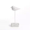 Distressed Ivory Bird Figurine, 10 in.
