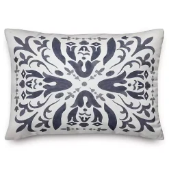 Distressed Navy Outdoor Pillow