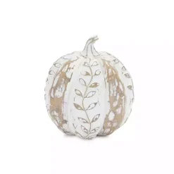 Distressed White Pumpkins, Set of 3