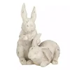 Distressed White Rabbits Statue