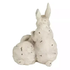 Distressed White Rabbits Statue