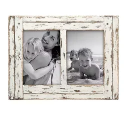 Distressed Whitewashed Collage Picture Frame