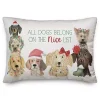 Dogs Belong on the Nice List Pillow