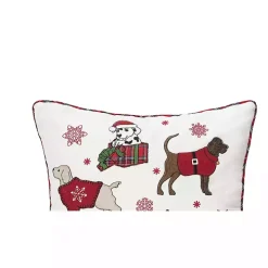 Dogs in Christmas Sweaters Throw Pillow