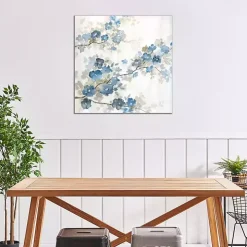 Dogwood in Blue Canvas Art Print