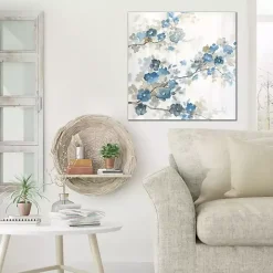 Dogwood in Blue Canvas Art Print
