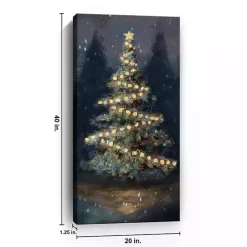 Dreamy Christmas Tree Canvas Art Print, 20x40 in.