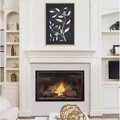 Duo Bird Branch Framed Canvas Art Print