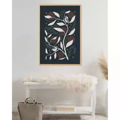 Duo Bird Branch Framed Canvas Art Print