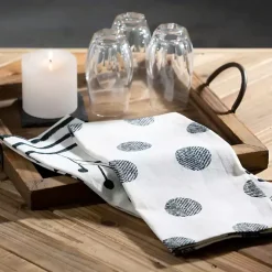 Easter Black and White Tea Towels, Set of 4