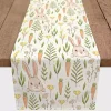 Easter Bunnies and Carrots Table Runner, 72 in.