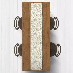 Easter Bunnies and Carrots Table Runner, 72 in.