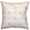 Easter Egg Icons Outdoor Pillow