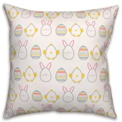 Easter Egg Icons Outdoor Pillow