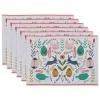 Easter Folk Garden Placemats, Set of 6