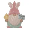 Easter Gnome with Bunny Ears Cookie Jar