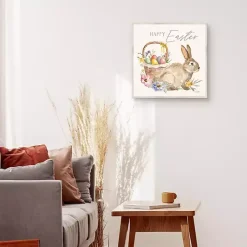 Eggs In Spring Basket Easter Canvas Wall Art