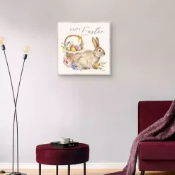 Eggs In Spring Basket Easter Canvas Wall Art