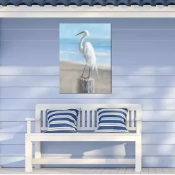 Egret Portrait Outdoor Canvas Art Print