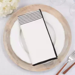 Elegant Stripe Napkins, Set of 4