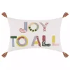 Embroidered Joy to All Christmas Pillow