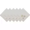 Embroidered Sparkle Snowflakes Napkins, Set of 6