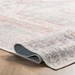 Etta Distressed Vintage Washable Area Rug, 5x8