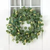 Eucalyptus and Yellow Thistle Wreath