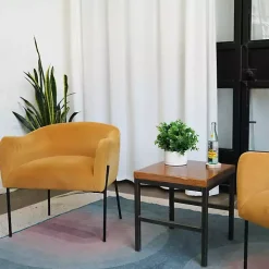 Eucalyptus Arrangement in White Decorative Pot