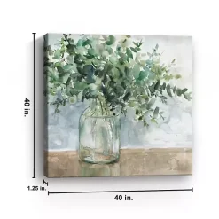 Eucalyptus Bouquet Giclee Canvas Print, 40x40 in.