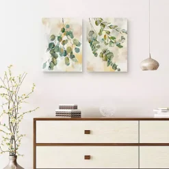 Eucalyptus I & II Canvas Art Prints, Set of 2