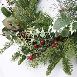 Evergreens and Eucalyptus Berry Wreath