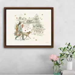 Fall Festival Framed Canvas Art Print