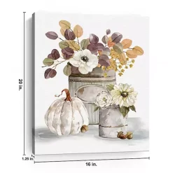 Fall Florals Canvas Art Print, 16x20 in.