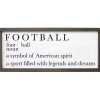 Fall Football Framed Wall Plaque
