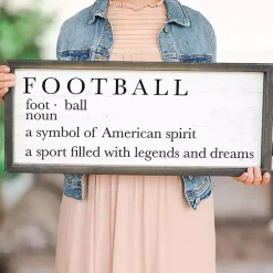 Fall Football Framed Wall Plaque