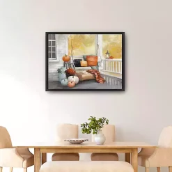 Fall Porch Swing Canvas Wall Art