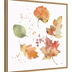 Falling Leaves Framed Wall Art