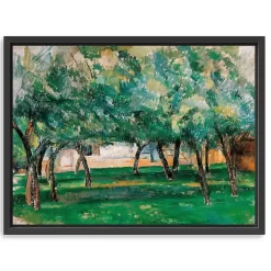 Farm in Normandy Framed Canvas Art Print