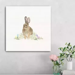 Farmhouse Easter Bunny Canvas Art Print