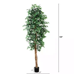 Faux Ficus Tree, 9 ft.