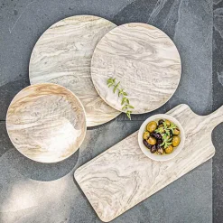 Faux Wood Melamine Serving Board