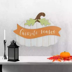 Favorite Season Pumpkin Wall Plaque