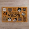 Feline Friends Welcome Doormat