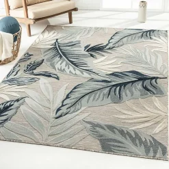Ferns and Palms Indoor/Outdoor Area Rug, 5x7