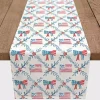 Flags and Bows 4th of July Table Runner, 72 in.