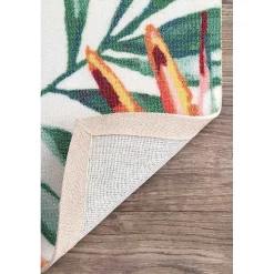 Flamingo Leaf Indoor/Outdoor Area Rug, 8x10