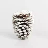 Flocked Pinecone Ornament